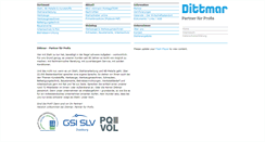 Desktop Screenshot of dittmar-stahl.de